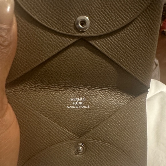 Hermes Handbags - Hermes used calvi card case |Women's Card Case